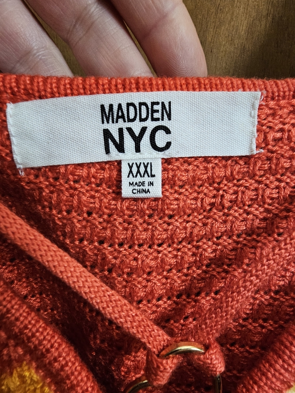 Madden NYC Juniors' Heart O Ring Crochet crop Top rainbow plus size xxl new nwt - Picture 6 of 10